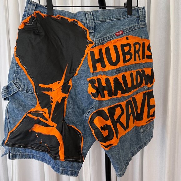 Reworked American Indian/Eagle Wranglere Protest Shorts - Picture 3 of 6